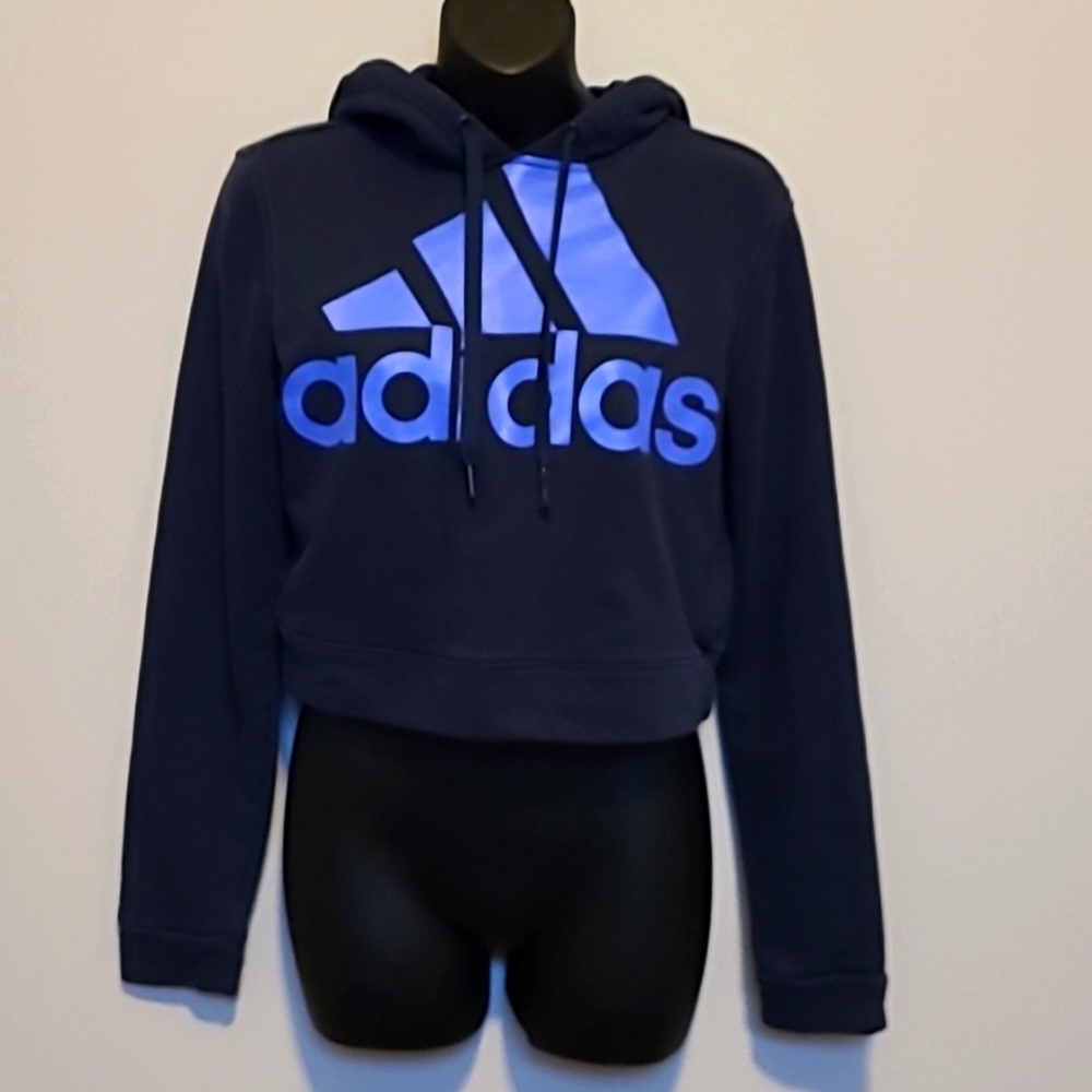 Adidas Cropped Hoodie Small